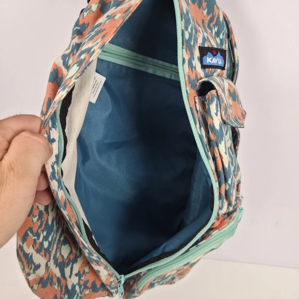 KAVU Rope Bag Sling Pack with Adjustable Rope Shoulder Strap - Beach Paint